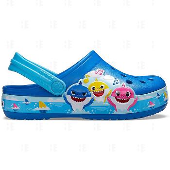 Crocs Fun Lab Baby Shark Band Clog Modre - Detske Dreváky